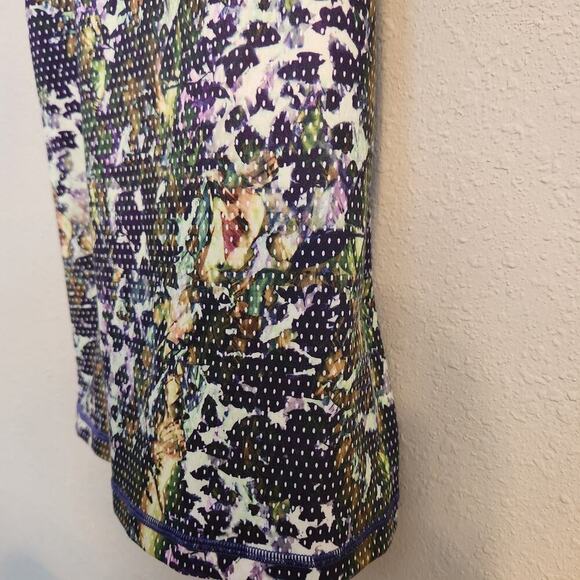 Lululemon Power Y Tank Amala Iris Floral Dot Print Size 6 - Picture 6 of 11